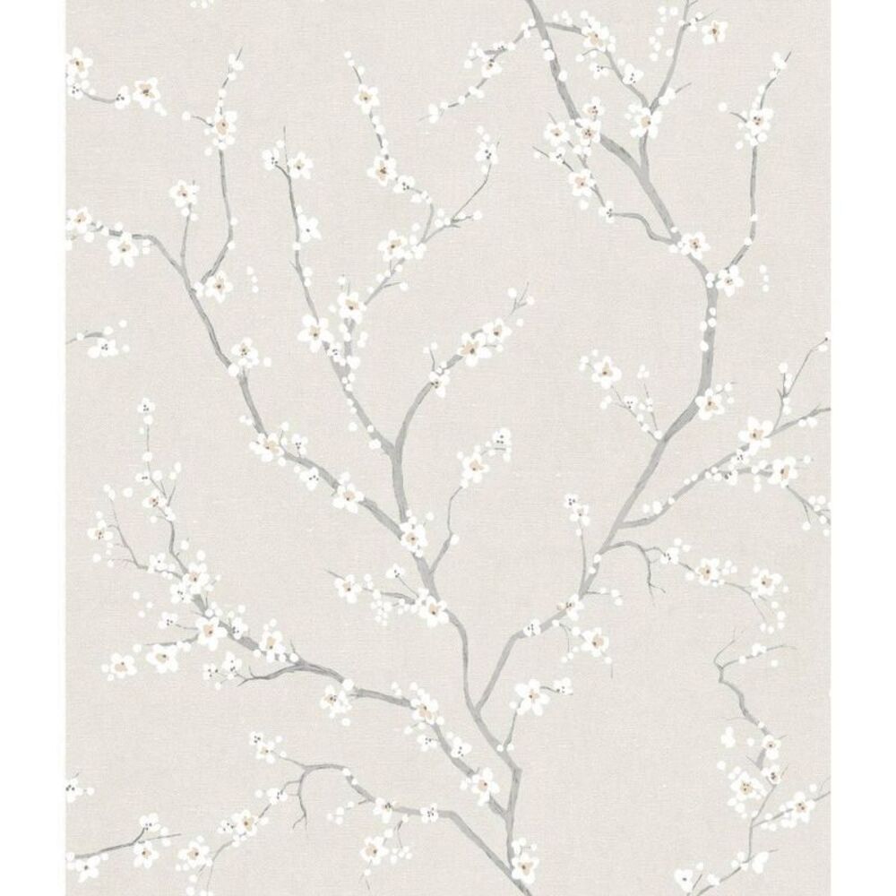 Cherry Blossom Pearl Self-Adhesive Floral Peel & Stick Wallpaper - Off-White